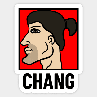 Chang Chad Meme Apparel Sticker